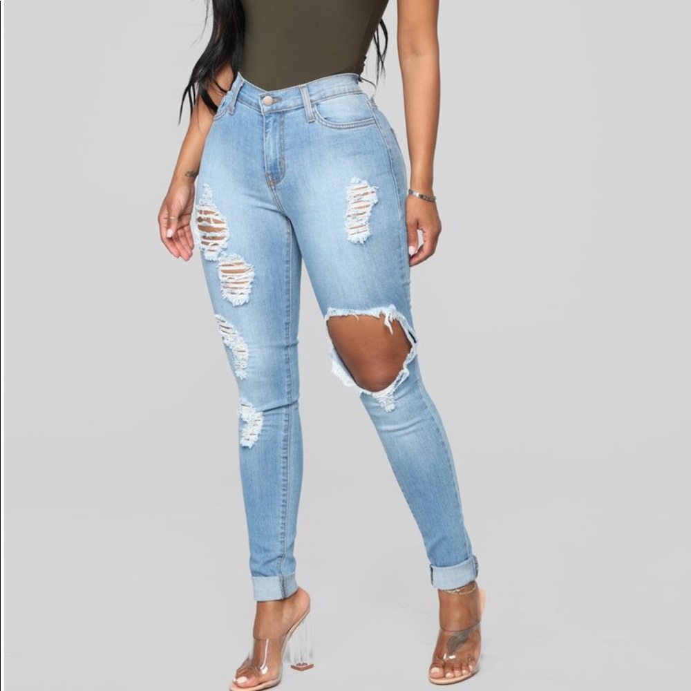 Glistening Jeans-Fashion Nova
